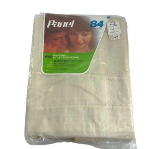 Vintage Montgomery Ward Curtain Single Panel Parchment New in Package 40X84 NOS